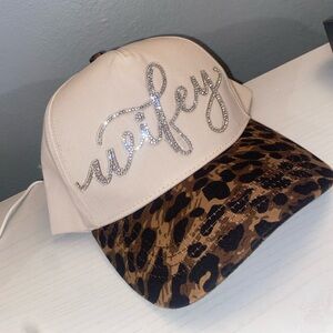 Wifey Beige and Leopard Print Cap